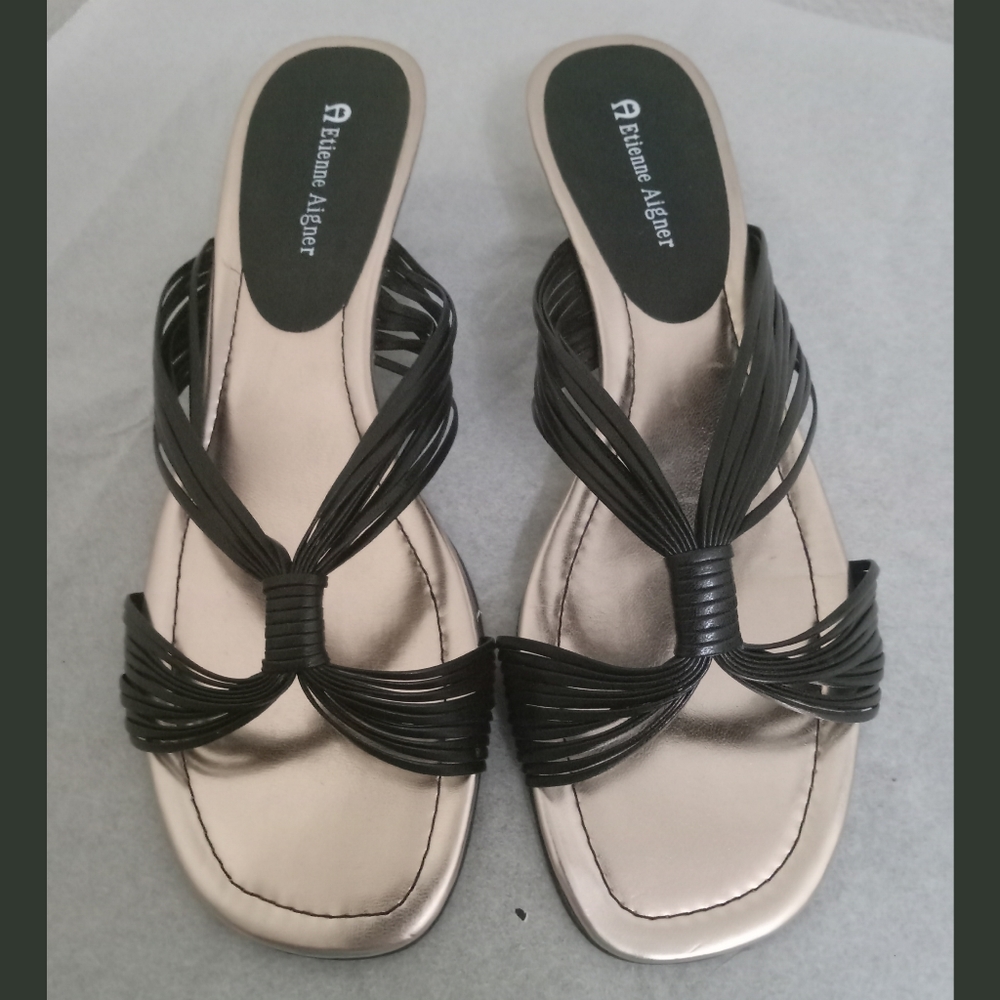 Etienne Aigner Low Heel Sandal
